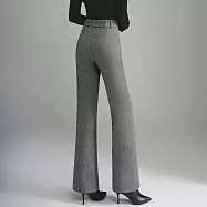 【MsMore】 羊毛感呢垂感直筒微喇褲長褲# 126495 3XL 灰色