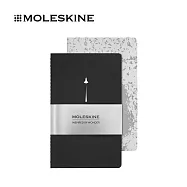 MOLESKINE NASA靈感限量 - L型輕便空白筆記本 (一套兩本)