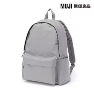 【MUJI 無印良品】可減輕肩膀負擔撥水加工後背包 灰色