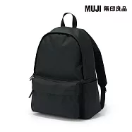 【MUJI 無印良品】可減輕肩膀負擔撥水加工後背包 黑色