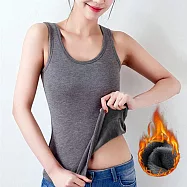 【AnZa】M~L加絨加厚內搭保暖背心M~L(2色) FREE 灰色(適穿M~L)