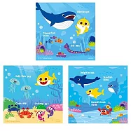 鯊魚寶寶 可愛拼圖-海洋篇 D1+D2+D3 (袋裝3入組)