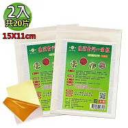【匯浤】金門一條根超大精油貼布-黃膏款-涼感 2入(經濟包/11X15cm/共20片)