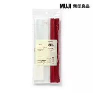 【MUJI 無印良品】寬底雙夾鏈保鮮袋 /M18入/容量:1500ml
