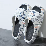 室內外穿防水防滑拖鞋 * 鯊魚 (25-27穿)