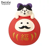 【DECOLE】concombre FUKU福MONO 開運富士山 達摩LOVE貓(紅)