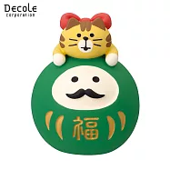 【DECOLE】concombre FUKU福MONO 開運富士山 達摩LOVE貓(綠)