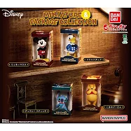 【日本正版授權】全套4款 迪士尼 包裝盒公仔 扭蛋/轉蛋 841880 米奇/唐老鴨/史迪奇/小熊維尼