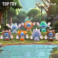 TOPTOY 迪士尼史迪奇野性動物搪膠毛絨盲盒 _全套6款