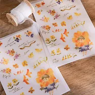 【Meow Illustration】花的孩子轉印貼紙 - 檸(2入)