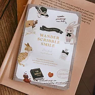 【wwiinngg】空白護照筆記本-兔兔的療癒空間(暖灰)