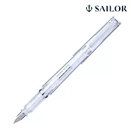 【日本寫樂SAILOR】TUZU Adjust 可調整鋼筆 晶透系列/ 晶透白/ M 中字