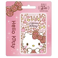 Hello Kitty愛心豹紋Supercard悠遊卡-萌萌噠【受託代銷】