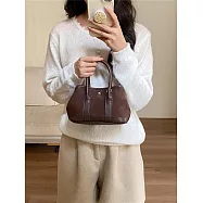 O-ni O-ni全新品精選優質皮革麂皮橫款方型大容量熱銷多功能時尚經久耐用托特包(品質保證)(bag-6160) 咖啡色