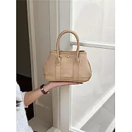 O-ni O-ni全新品精選優質皮革麂皮橫款方型大容量熱銷多功能時尚經久耐用托特包(品質保證)(bag-6160) 杏色