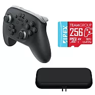 Nintendo Switch 2 Pro 2 控制器+TEAM 十銓 APEX SD7.1 MicroSD Express 超高速記憶卡 256GB+副廠收納包