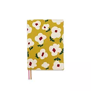 珠友 A5/25K花布可調式書衣 01藤黃棉花