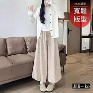 【Jilli~ko】糯米花苞裙褲高腰寬鬆闊腿休閒 J12588 FREE 淺卡