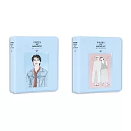 珠友 64K皮質雙格集卡冊-64枚 01藍