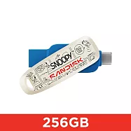 SANDISK&reg; Snoopy&trade; Phone Drive 雙用隨身碟限量版 256GB (公司貨)