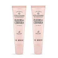 L&rsquo;OCCITANE 歐舒丹 護唇膏(12ml)X2-兩款可選(櫻花/玫瑰)-新版-百貨公司貨 櫻花