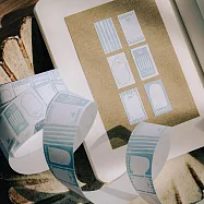 【Meow Illustration】藍色-PaperNote標籤貼紙