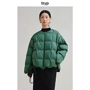 ltyp旅途原品 95白鵝絨廓感羽絨服女冬季新款寬鬆休閒保暖羽絨外套 M L L 森林綠
