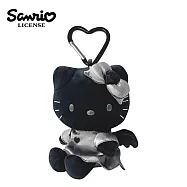 【日本正版授權】凱蒂貓 黑天使系列 玩偶吊飾 - 黑色款