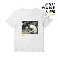 翡冷翠文創波隆那藝術T恤|《貓咪日常》 S 白