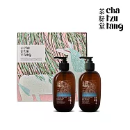 【茶籽堂】胭脂馬版畫禮盒|肖楠葉髮沐雙入組(附禮袋/清爽控油/淨化毛孔)