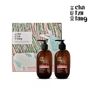 【茶籽堂】胭脂馬版畫禮盒|水芙蓉髮沐雙入組(附禮袋/染後護色/改善暗沉肌)