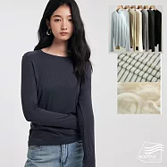【BODYAIR嚴選】輕暖羊毛天絲修身版上衣(蓄熱.長袖.內搭.T恤.保暖.CASUAL) M 黑