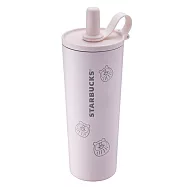 [星巴克]幸福達摩吸管蓋不鏽鋼TOGO冷水杯