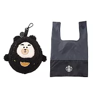 [星巴克]財運逹摩小熊隨行收納袋