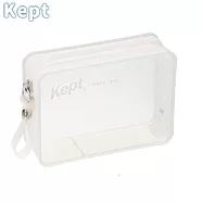 日本 Loft 熱銷商品【Kept】 簡約質感硬質透明卡片收納包 簡約白