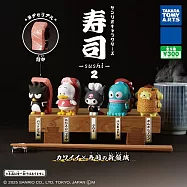 【日本正版授權】全套5款 三麗鷗角色 壽司公仔 P2 扭蛋/轉蛋 090769