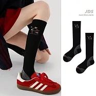 【JDS設計襪】微壓薄款 健身小腿肌運動壓力襪 - 黑灰