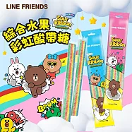 LINE FRIENDS 綜合水果彩虹酸帶糖-隨機出貨