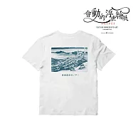 翡冷翠文創浮世繪藝術T恤|葛飾北齋 《東海道金谷的富士山》 S 白