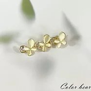 【卡樂熊】韓版水鑽小花貓眼石造型髮夾- 蝴蝶群