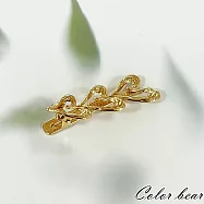 【卡樂熊】韓版金屬風波紋造型髮夾- 波紋金心