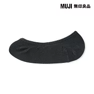 【MUJI 無印良品】女棉混不易鬆脫隱形襪23-25cm 深灰