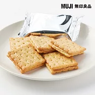 【MUJI 無印良品】大袋奶油風味夾心餅乾 花生24個(2個&times;12袋)