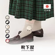 Tabio靴下屋〈毛絨絨立體動物短襪〉 28 褐米色 x 長尾山雀