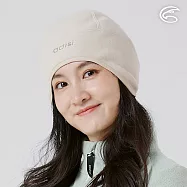 ADISI 雙層超細纖維抗風護耳保暖帽 AH25051|保暖 輕抗風 彈性 快乾 護耳帽 F 杏仁白