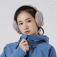 ADISI 麂皮絨毛極地保暖四戴式可折疊耳罩 AS25054 |刷毛 抗風 保暖耳罩 摺疊收納 F 灰藍