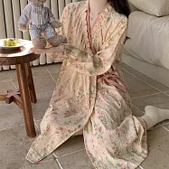 【AnZa】中式花園系和服雲朵棉休閒居家服(2款) FREE 睡袍