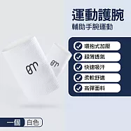 BM運動護腕帶 加壓護腕 護手腕帶 白色1入