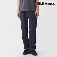 【MUJI 無印良品】男水洗丹寧舒適長褲 S 暗藍