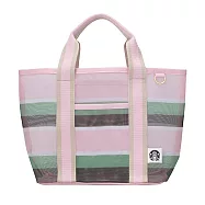 [星巴克]春日條紋網布手提袋